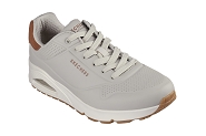 SKECHERS 183004 NAT UNO<br>Cuir Gris