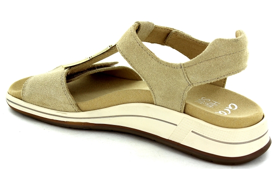 Ara sandales nu pieds 1234804.08 cuir beige5765101_3