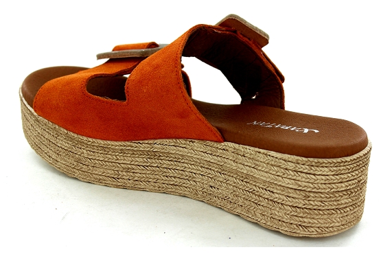 Xapatan sandales nu pieds 2034 cuir orange5788901_3