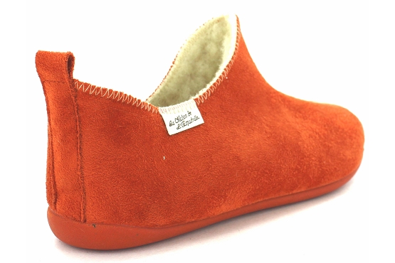 La maison de l espadrille pantoufles 6030.7 tissu orange5801701_2