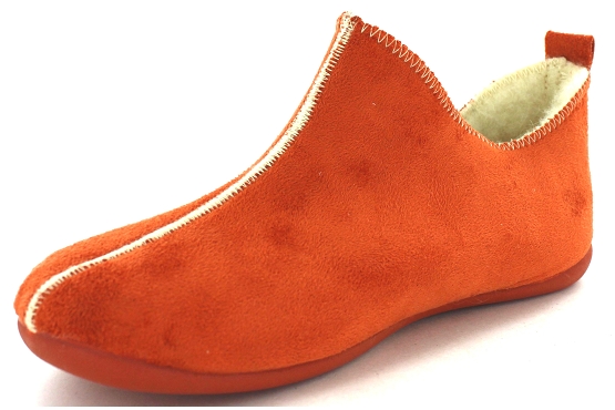 La maison de l espadrille pantoufles 6030.7 tissu orange5801701_3