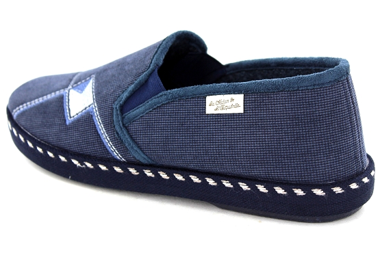 La maison de l espadrille pantoufles 6861.7 tissu marine5804501_2