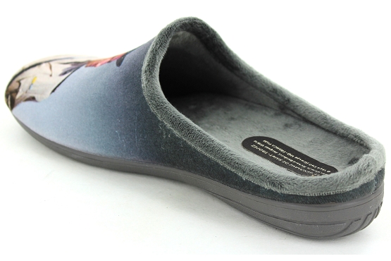 La maison de l espadrille pantoufles 6772.7 gendarme tissu gris5805701_4