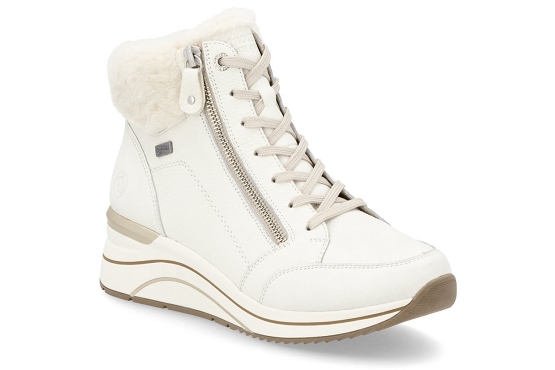 Remonte boots bottine d0t77.80 cuir blanc5817401_1