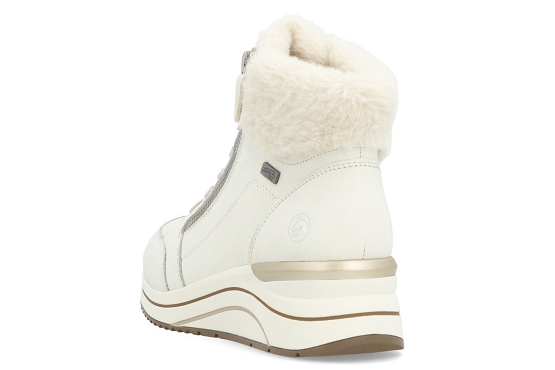 Remonte boots bottine d0t77.80 cuir blanc5817401_3