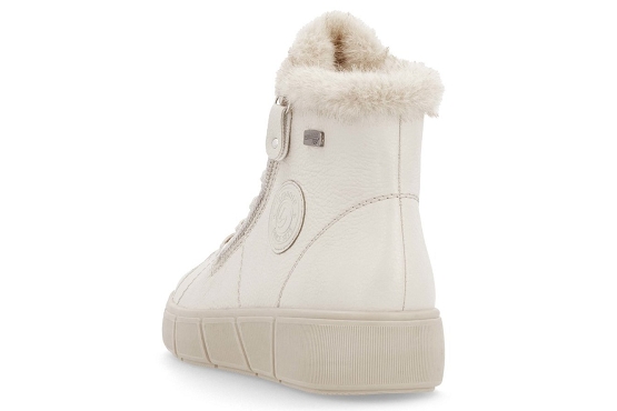 Remonte boots bottine d1t72.80 cuir blanc5817501_3