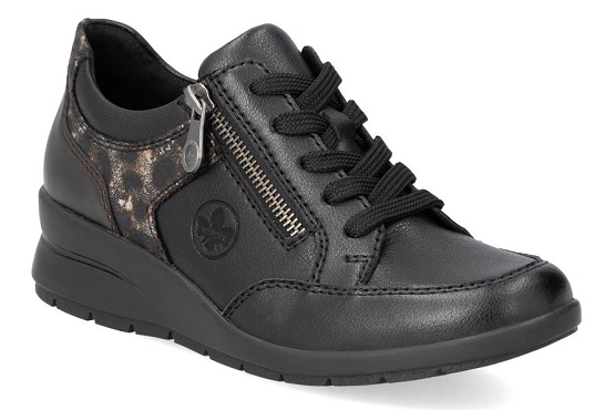 Rieker baskets sneakers l4801.00 cuir noir5819201_1