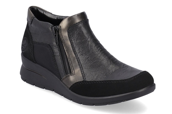 Rieker boots bottine l4851.00 cuir noir5819301_1