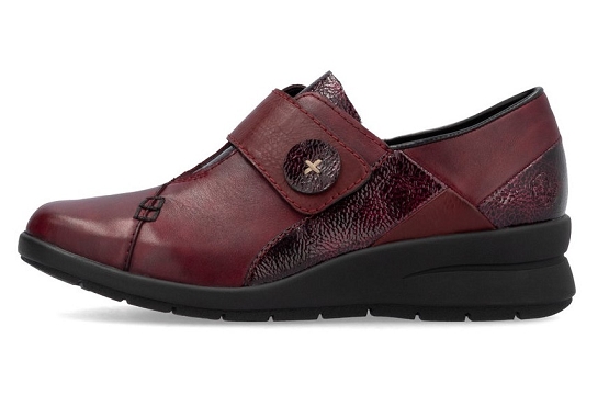 Rieker velcro l4856.35 cuir bordeaux5819401_4