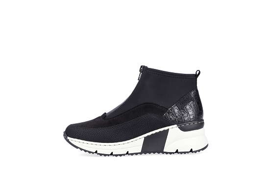 Rieker baskets sneakers n6352.00 cuir noir5819801_4