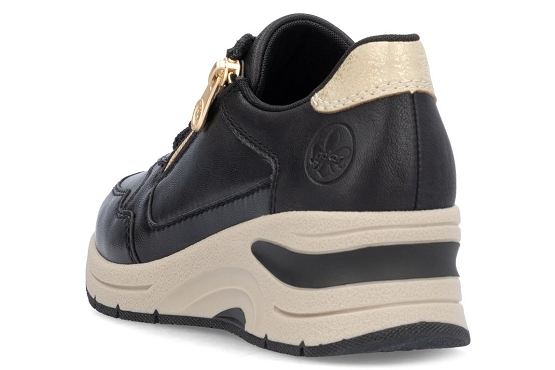 Rieker baskets sneakers n9301.00 cuir noir5820001_3