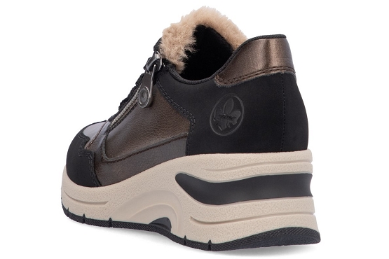 Rieker baskets sneakers n9301.90 cuir bronze5820101_3