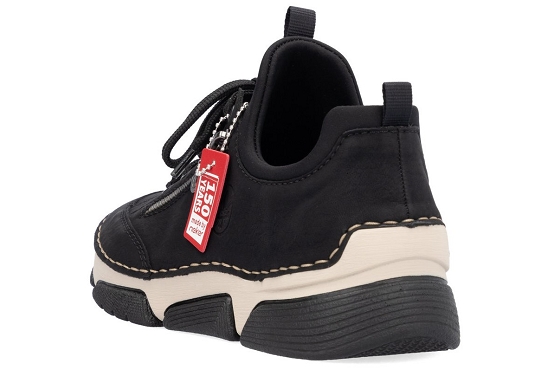 Rieker baskets sneakers 45973.00 cuir noir5820401_3