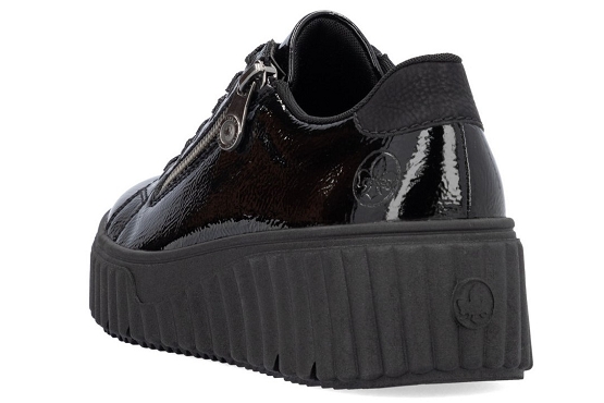 Rieker baskets sneakers n2501.00 cuir noir5821701_3