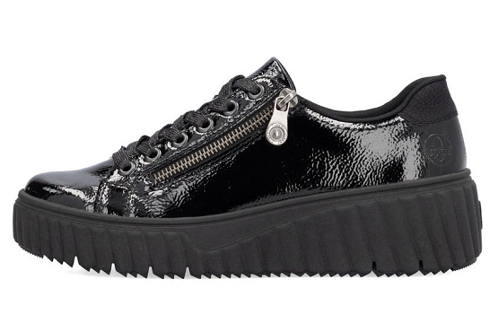 Rieker baskets sneakers n2501.00 cuir noir5821701_4