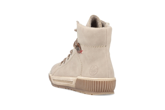 Rieker baskets sneakers n0730.64 cuir beige5821901_3