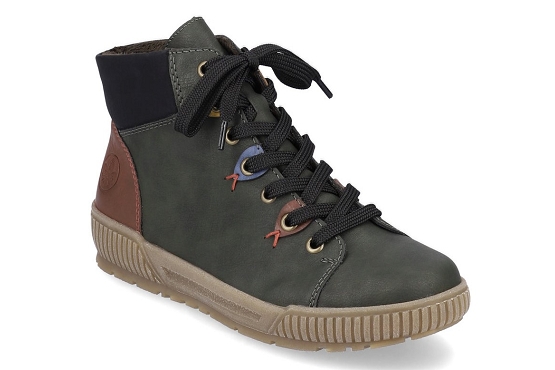 Rieker baskets sneakers n0711.54 cuir forest5822001_1