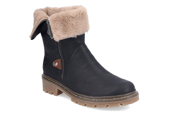 Rieker boots bottine y9582.00 cuir noir5822801_1