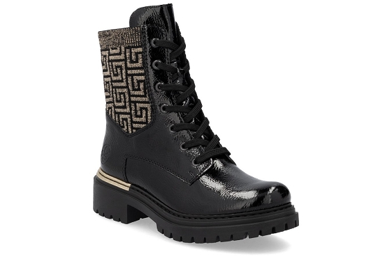 Rieker boots bottine 72607.00 cuir noir5823401_1