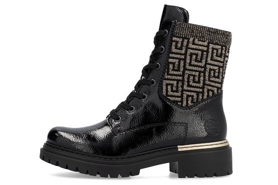 Rieker boots bottine 72607.00 cuir noir5823401_4