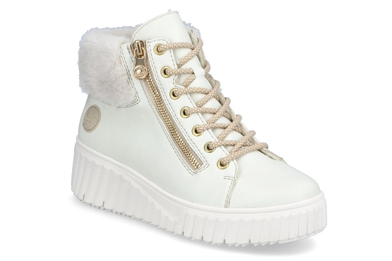 Rieker boots bottine n2506.81 cuir blanc5823601_1