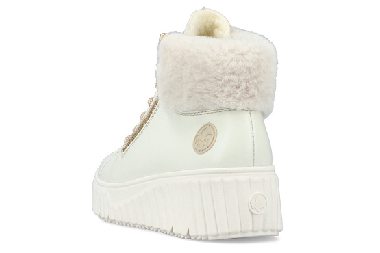 Rieker boots bottine n2506.81 cuir blanc5823601_3