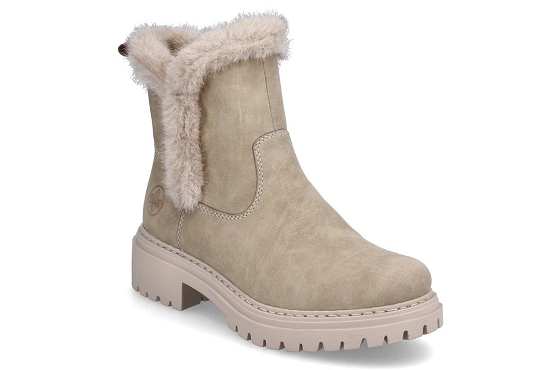 Rieker boots bottine 72682.60 cuir beige5823701_1