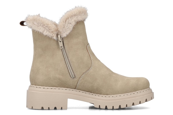 Rieker boots bottine 72682.60 cuir beige5823701_2