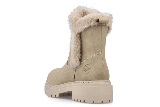 Rieker boots bottine 72682.60 cuir beige5823701_3