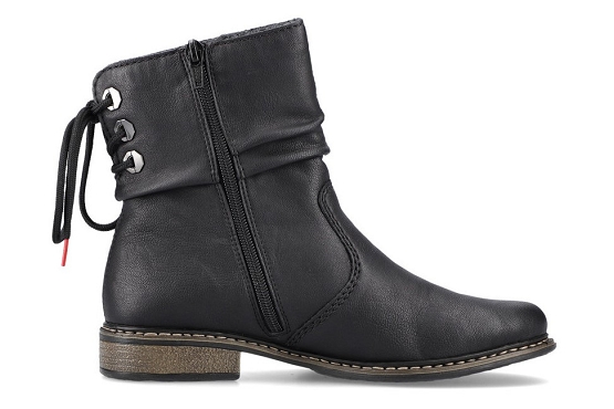 Rieker boots bottine z49l1.00 cuir noir5823801_2