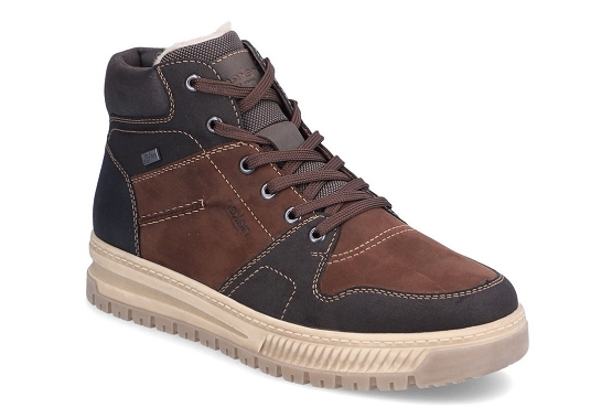 Rieker baskets sneakers 38540.25 cuir cigar5824501_1