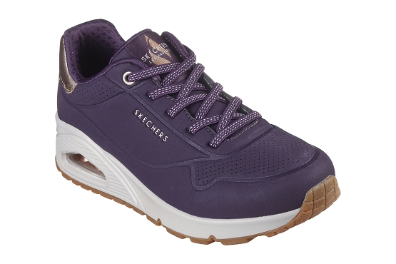 Skechers baskets sneakers 155196 dkpr cuir violet5826301_1