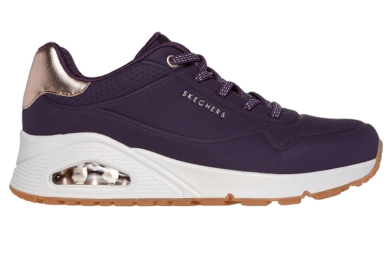 Skechers baskets sneakers 155196 dkpr cuir violet5826301_2