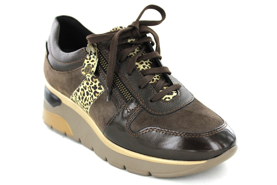 Mephisto baskets sneakers elisia cuir bronze5828501_1