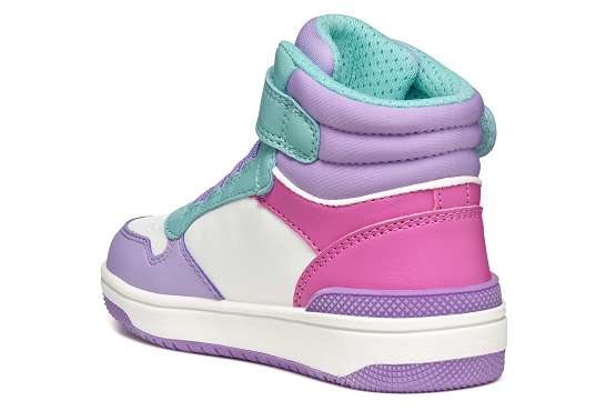 Geox baskets sneakers j36hxa cuir lilas5833801_3