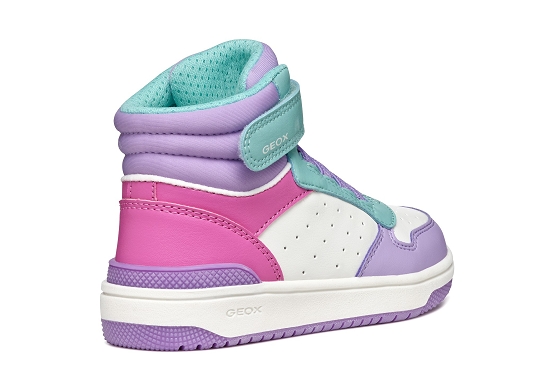 Geox baskets sneakers j36hxa cuir lilas5833801_4