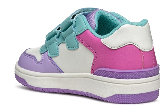 Geox baskets sneakers j45hxb cuir lilas5833901_3