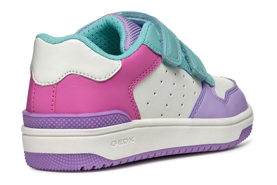 Geox baskets sneakers j45hxb cuir lilas5833901_4