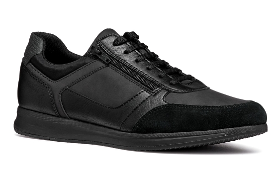 Geox baskets sneakers u46h5a cuir noir5836801_1