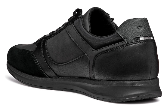 Geox baskets sneakers u46h5a cuir noir5836801_3