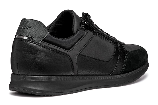 Geox baskets sneakers u46h5a cuir noir5836801_4