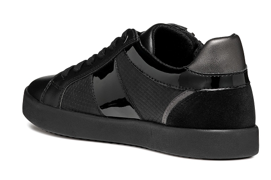 Geox baskets sneakers d366he cuir noir5837201_3