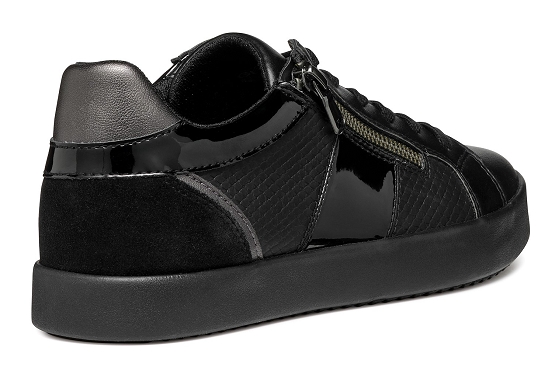 Geox baskets sneakers d366he cuir noir5837201_4