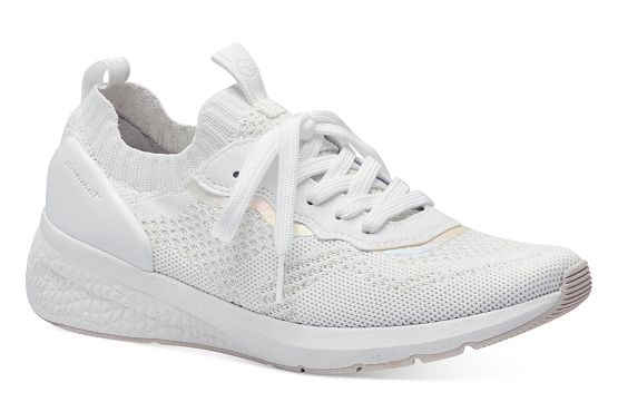 Tamaris baskets sneakers 23714.42.100 cuir blanc5870301_1