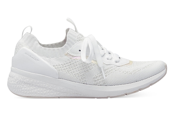 Tamaris baskets sneakers 23714.42.100 cuir blanc5870301_3