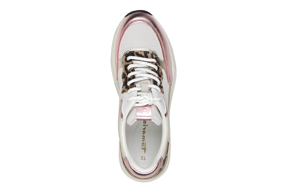 Tamaris baskets sneakers 23745.43.514 cuir pink5871301_4