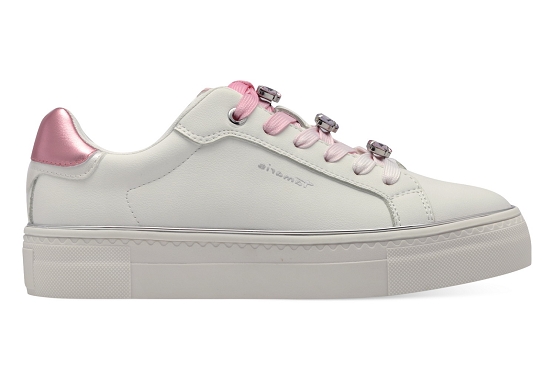 Tamaris baskets sneakers 23751.44.153 cuir pink5871601_3