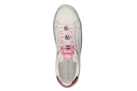 Tamaris baskets sneakers 23751.44.153 cuir pink5871601_4