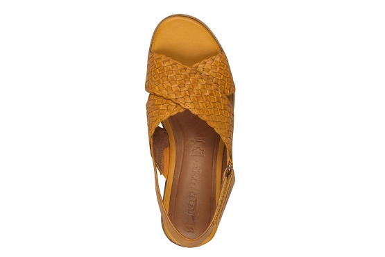 Tamaris sandales nu pieds 28251.44.600 cuir jaune5877101_4