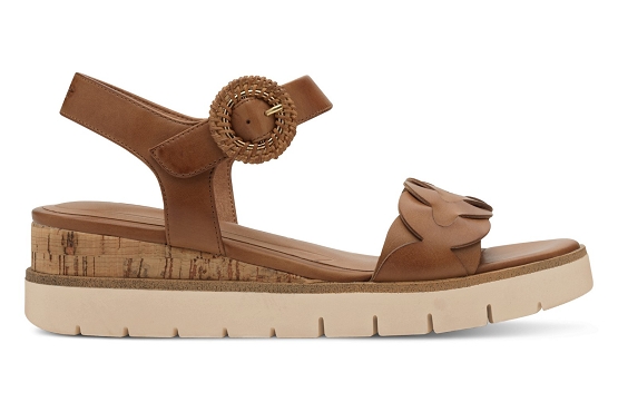 Tamaris sandales nu pieds 28258.44.305 cuir cognac5877501_3